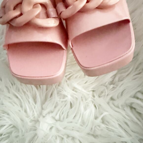 BP x NORDSTROM | Pink Lollie jelly Platform Sandals Barbie Y2K Lug Sole | 11 - Picture 4 of 10